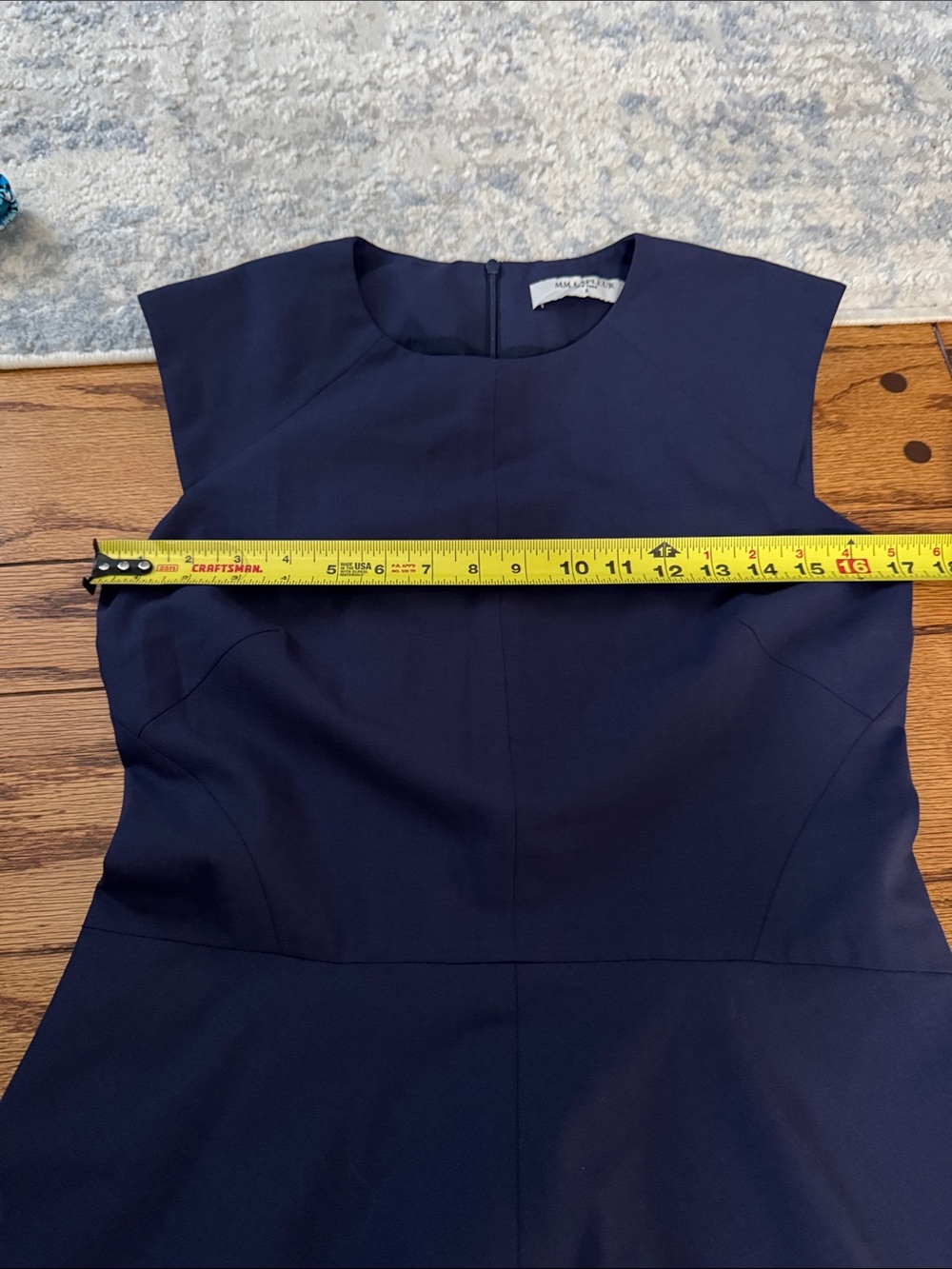 MM LaFleur Toi Dress Deep Indigo Size 0 - Picture 9 of 10